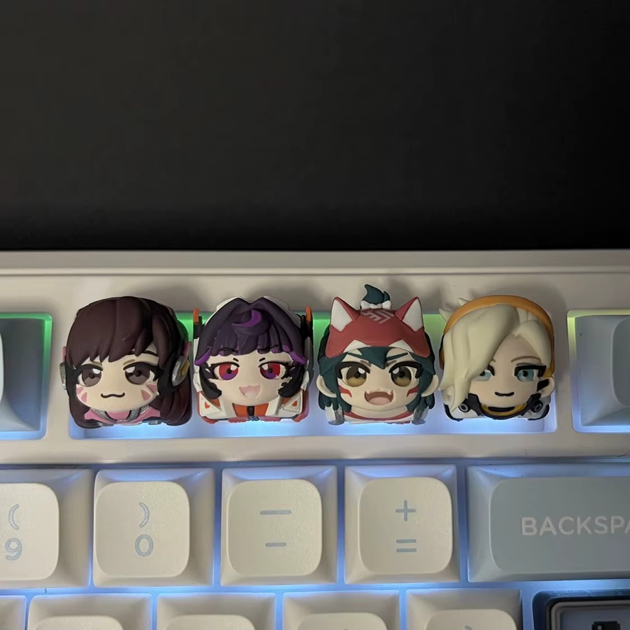 VGN Overwatch Juno Tastenkappe aus Kunstharz, bunter mechanischer Tastatur-Aufsatz für die Esc-Taste - Bild 4
