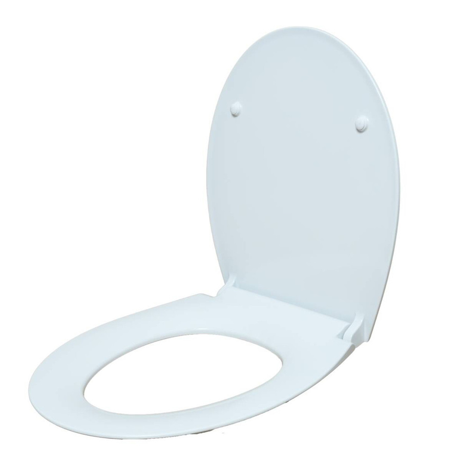 POCOline WC-Sitz Malmö aus Duroplast in Weiß mit Soft-Close und Quick-Release Funktion, oval - Bild 1