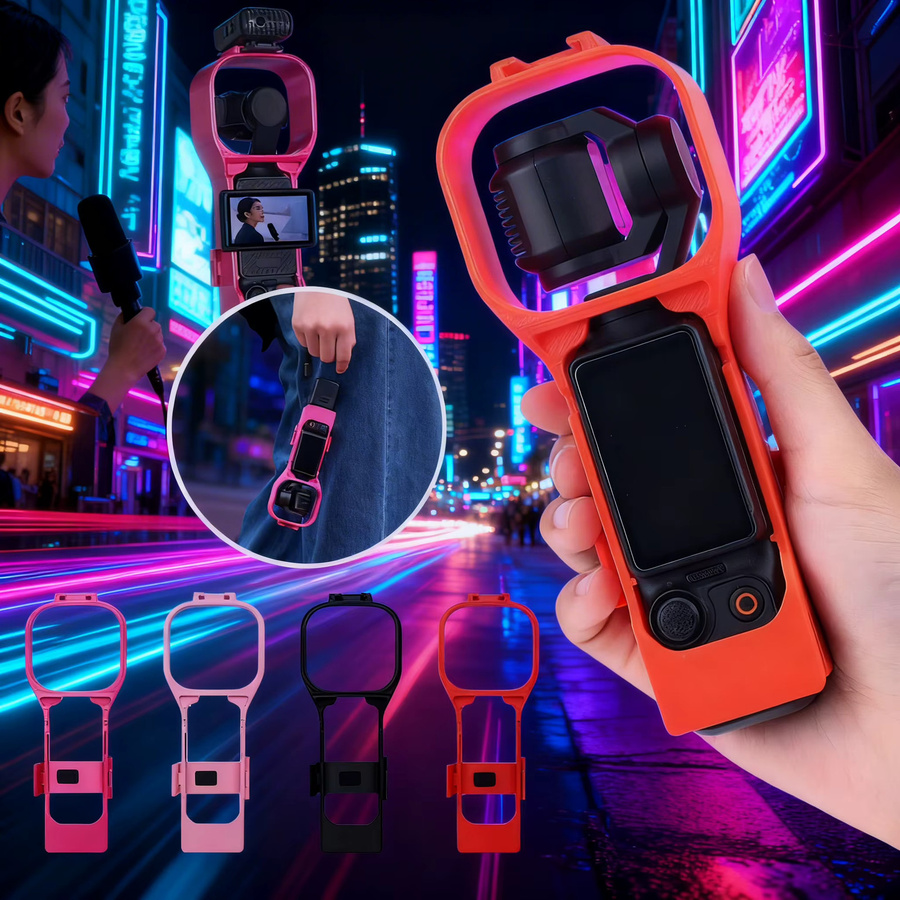 DJI Osmo Pocket 3 Speed Kamera-Gehäuse in Pink mit Bildschirm und Mikrofon - Bild 2