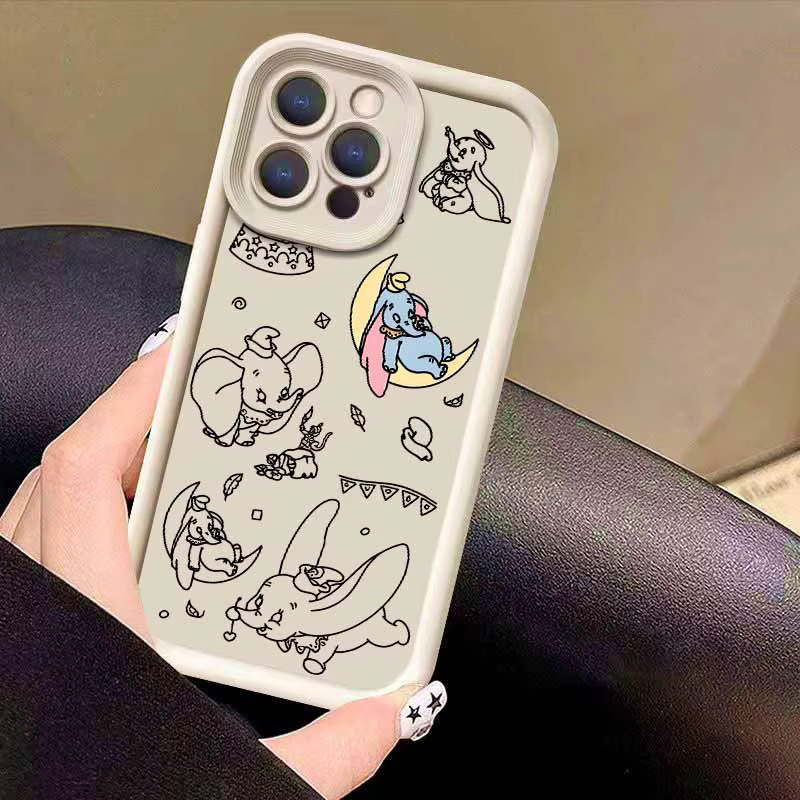 Dumbo Silikonhülle mit Augen-Design und Leiter-Motiv für Apple iPhone 11 bis 17 Pro Max - Bild 3
