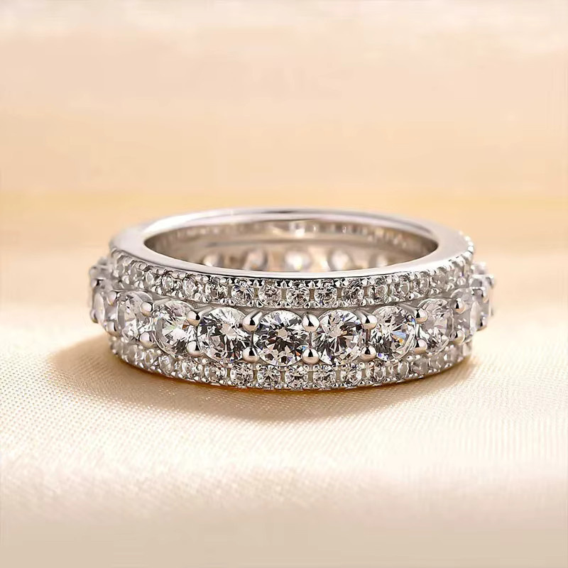 Huitan Ring, Silber, Zirkonia, Damen, Hochzeit, Verlobung - Bild 2