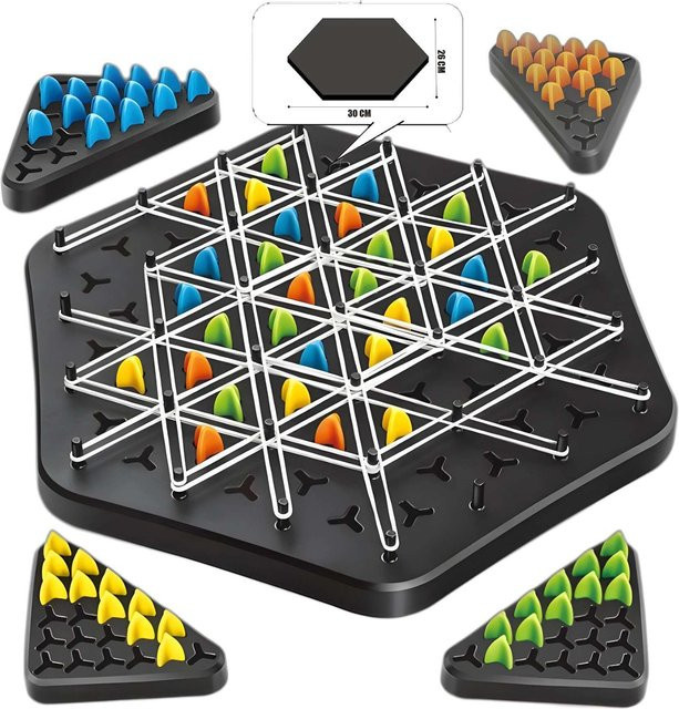 Happy Time For kids Kettendreieck-Schach Splendor-Duell Brettspiel Strategiespiel Familienspiel ab 12 Jahren - Bild 1