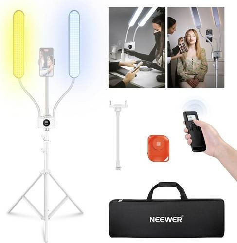 Neewer BH40B Bi-Color LED Videoleuchte mit 210 LEDs in Weiß - Bild 1