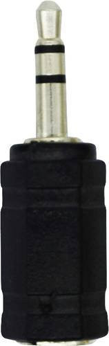LogiLink CA1102 Klinke Audio Adapter 3,5 mm Stecker auf 2,5 mm Buchse Schwarz - Bild 1
