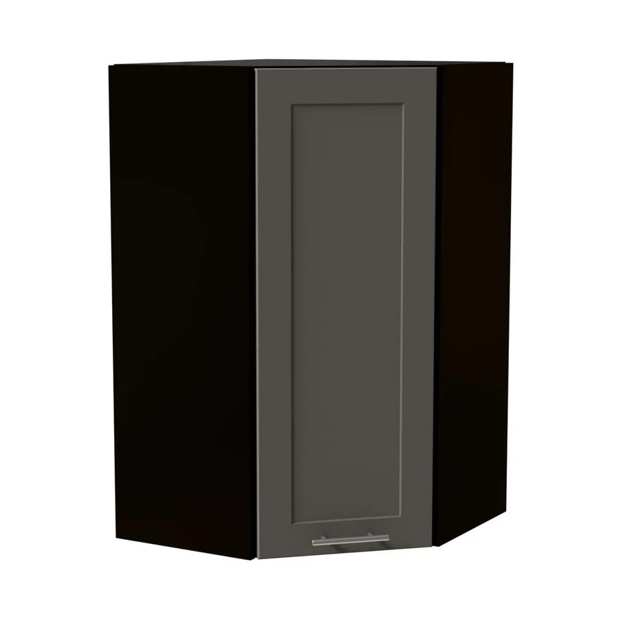Feldmann-Wohnen Hängeschrank Oslo Küchenschrank in Schwarz und Staubgrau Matt mit Soft-Close-Türen, B/T/H: 60 x 60 x 96 cm - Bild 2