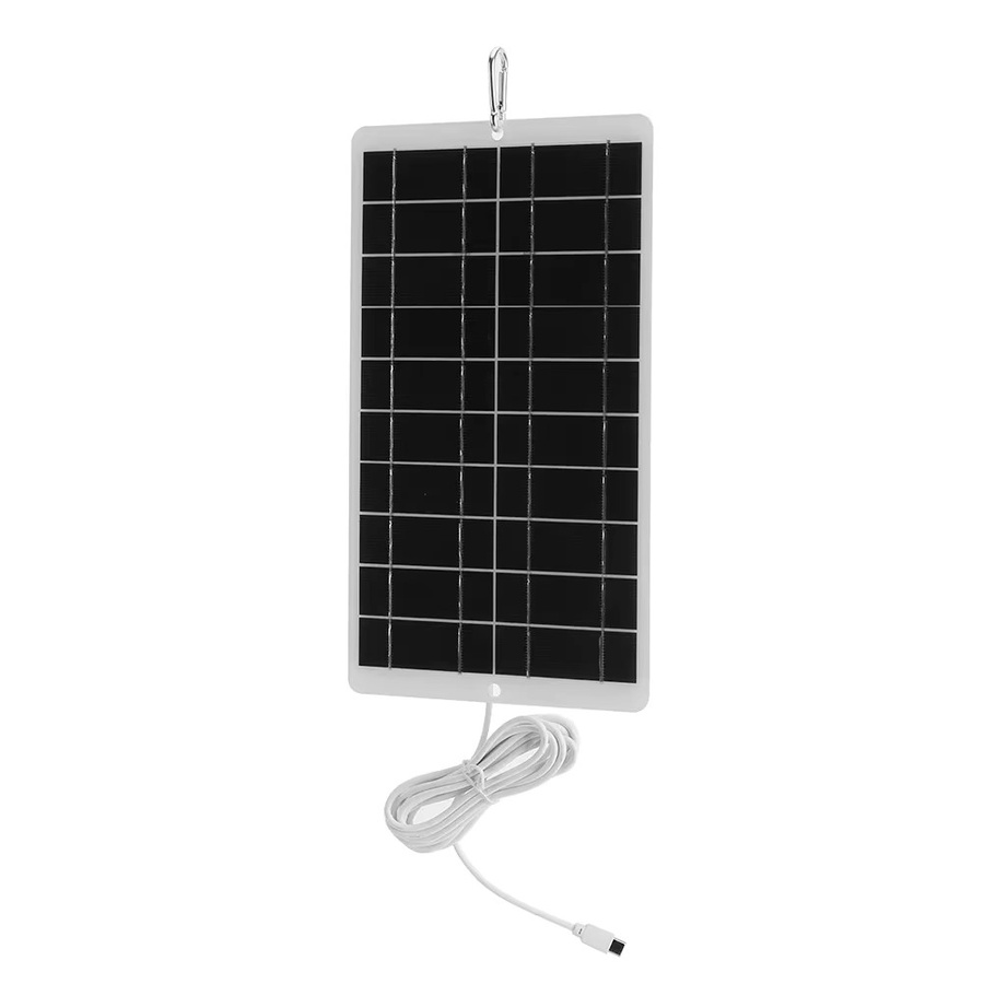 ALLOYSEED Solarpanel-Ladegerät mit 20W und USB/Typ-C-Ausgang, wasserdichtes Solarpanel für drahtlose Überwachungskameras - Bild 2