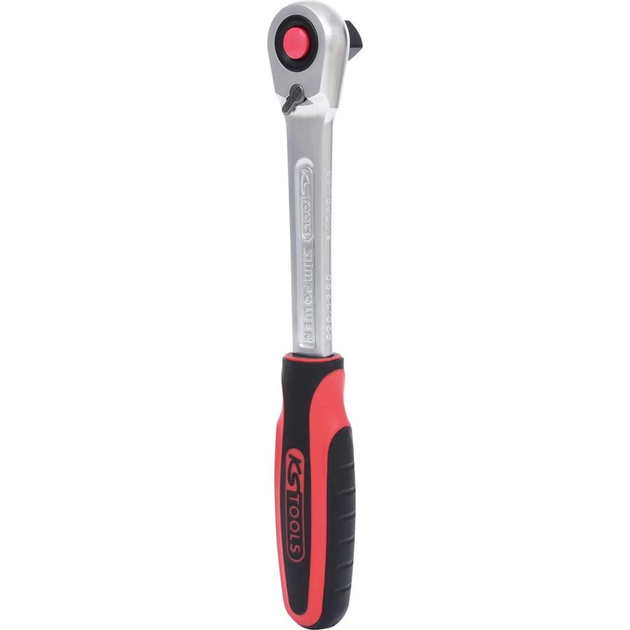 KS Tools SlimPOWER Umschaltknarre 1/2 Zoll aus Chrom Vanadium in Silber - Bild 3