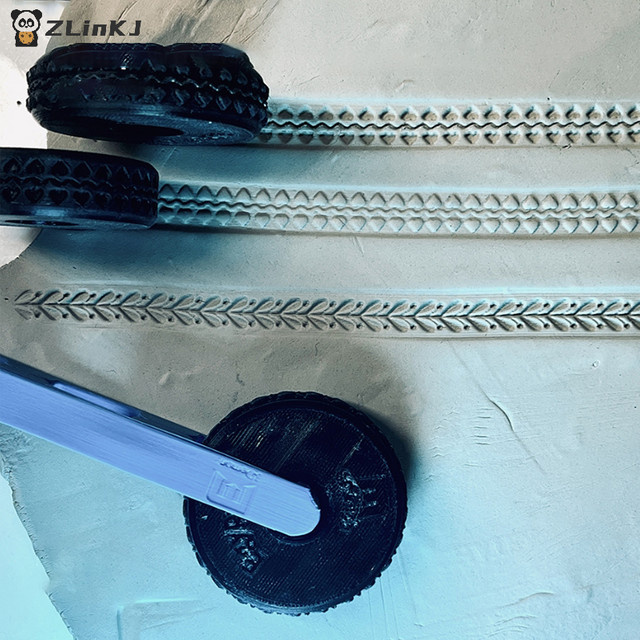 JETTING Relief-Rollwerkzeug aus Kunststoff für Ton und Keramik in Blau - Bild 1