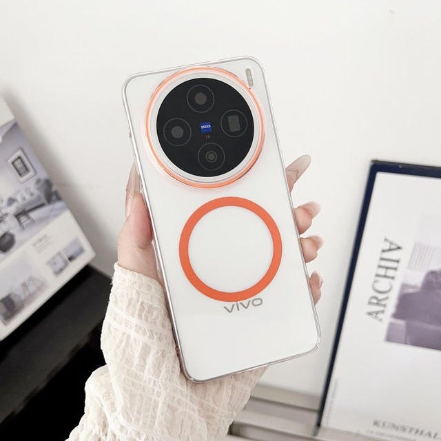 Magnetische Handyhülle für VIVO X200, X200 Pro, X200 Ultra und X200s, transparent, stoßfest und anti-vergilbend - Bild 1