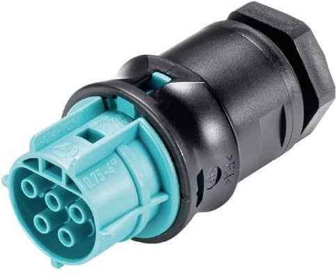 Wieland Electric 96.151.2053.6 Geräteanschluss in Türkis und Schwarz - Bild 1