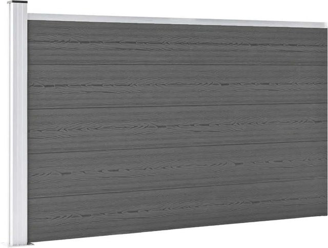 vidaXL Gartenzaun aus WPC in Grau, Höhe: 105 cm, Breite: 175 cm - Bild 1