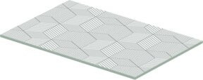 Duravit Glaseinleger DuraSquare Cubic Line aus Sicherheitsglas in Transparent, B: 77 cm, T: 38 cm - Bild 1