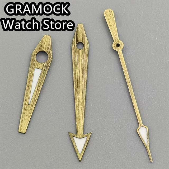 GRAMOCK Uhrzeiger Vintage Bronze, Grün Leuchtend, Uhrenzubehör - Bild 1
