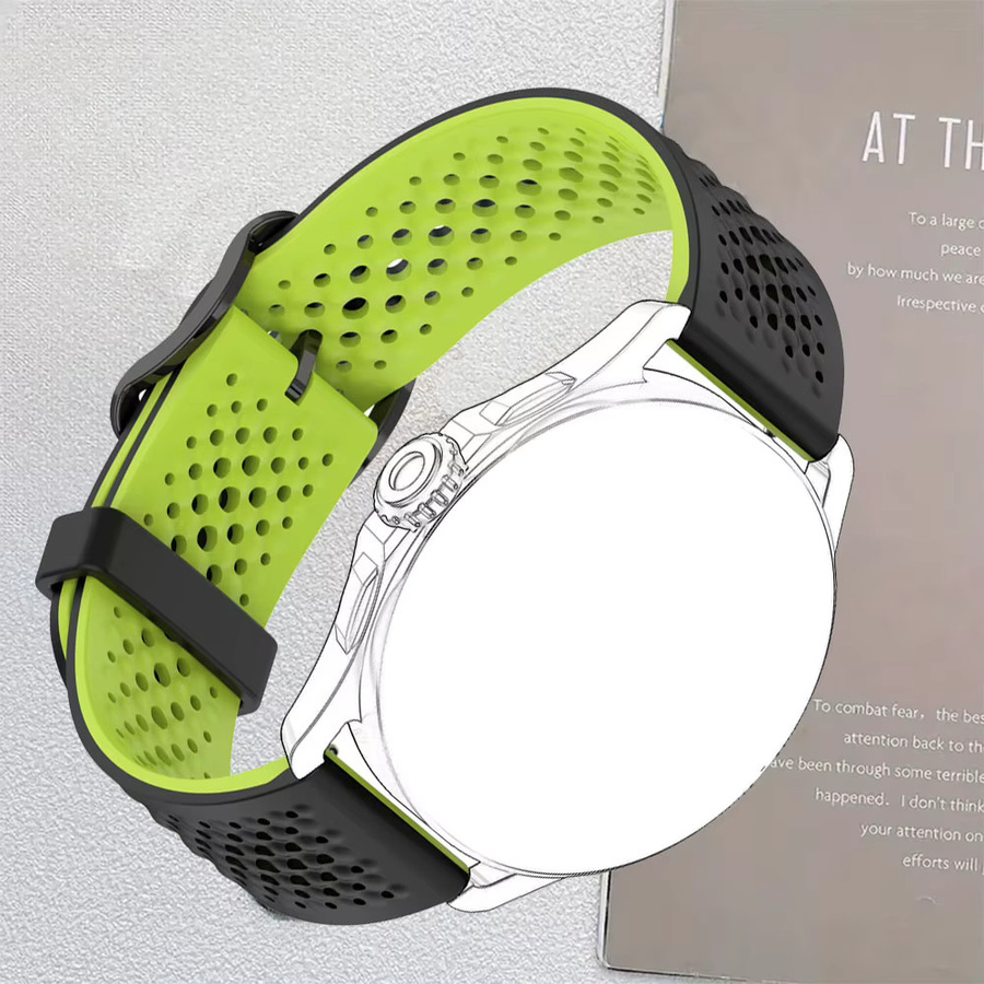 QCTOG Uhrenarmband Silikon, 22 mm, multicolor - Bild 3