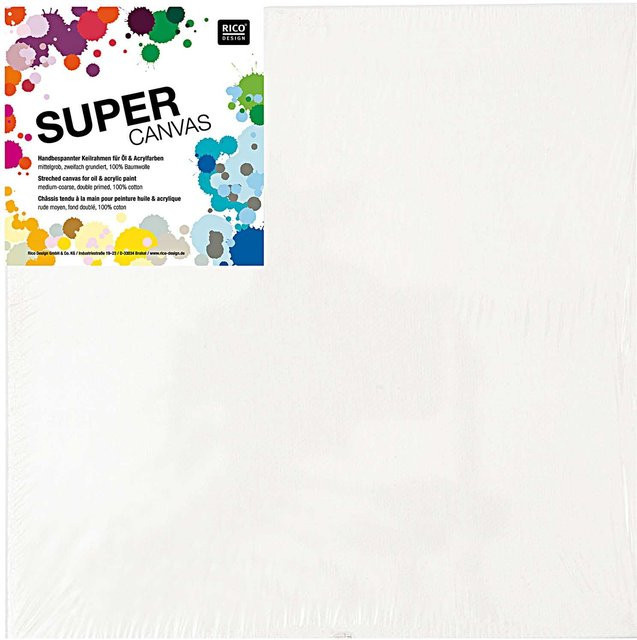 Rico Design Super Canvas Keilrahmen weiß B: 60 cm, H: 80 cm - Bild 1