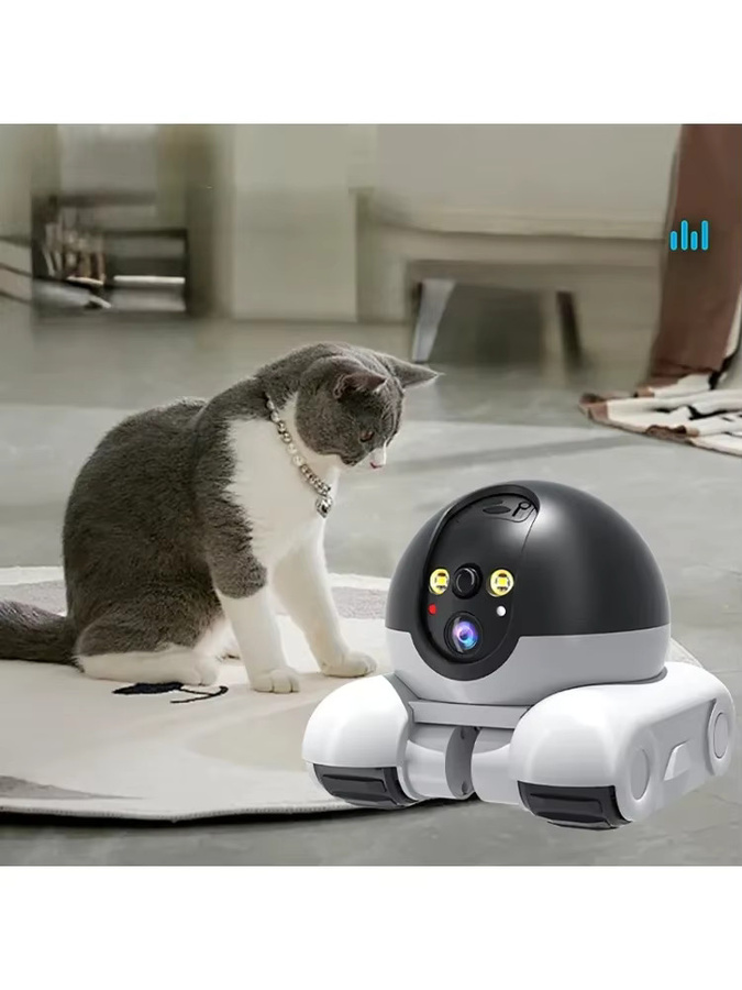 Luxuglow 1080P HD WLAN-Sicherheitskamera mit automatischer Verfolgung in Weiß als Smart Home Baby- und Haustiermonitor - Bild 5