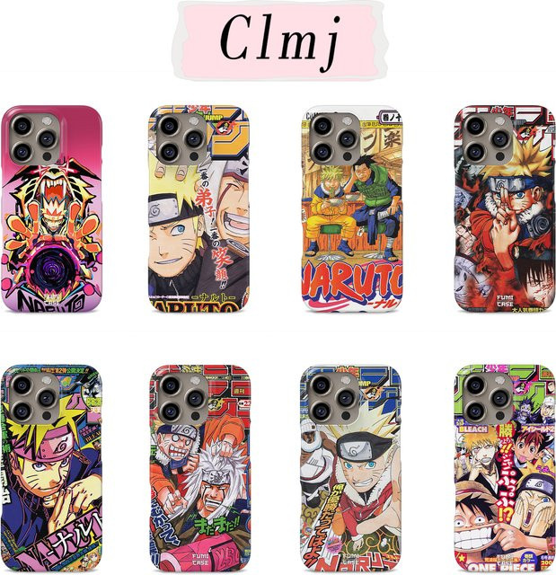 Bandai Anime Naruto Handyhülle für iPhone 11 bis iPhone 17 Pro Max Plus, Doppelschichtige Rückabdeckung, Multicolour - Bild 1