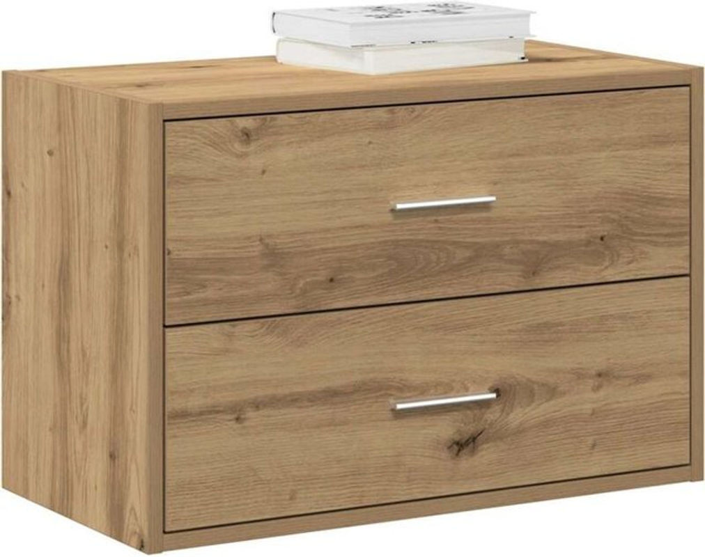 Vidaxl Schrank mit 2 Schubladen in Artisan-Eiche Natur, Modern, B/T/H: 60 x 31 x 40 cm - Bild 1
