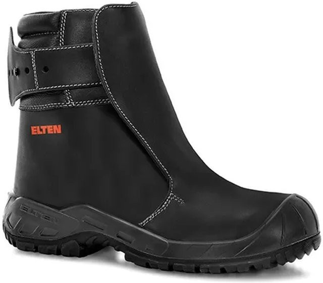 Elten Sicherheitsstiefel Calvin S3 Hi aus Rindleder in Schwarz, Größe 45 - Bild 1