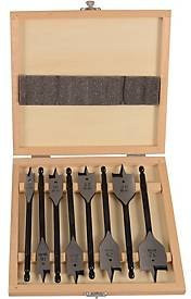 Projahn Flachholzbohrer-Set, 8-teilig, Form E, 6,35 mm 1/4 Zoll 6-kant, Durchmesser: 12-32 mm, Länge: 152 mm - Bild 1