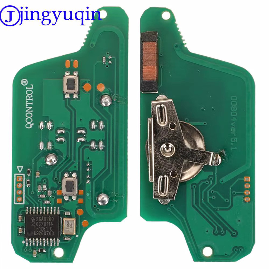 Jingyuqin Auto Schlüssel Platine Remote Ask/Fsk für Peugeot und Citroen in Grün - Bild 2