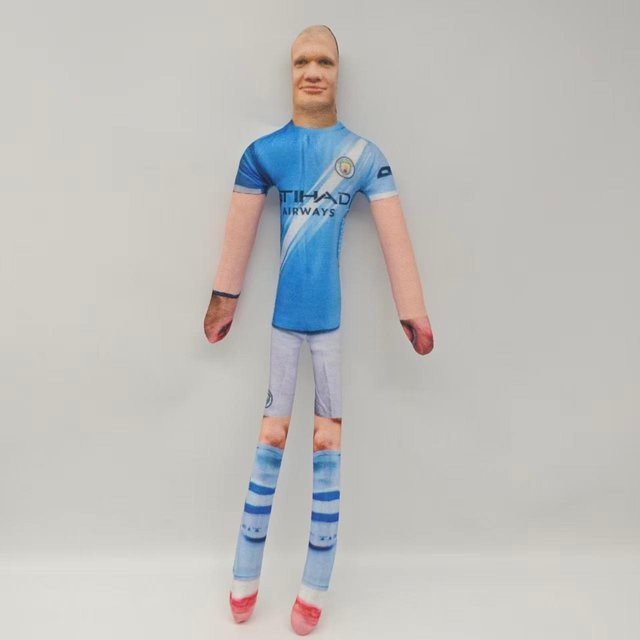 Abstrakte Lustige Haaland Ratte Trockenfleisch Plüschpuppe, 28cm, mit interner Drahtarmatur Frei Positionierbar, Plüschtier, ab 18 Jahre - Bild 1