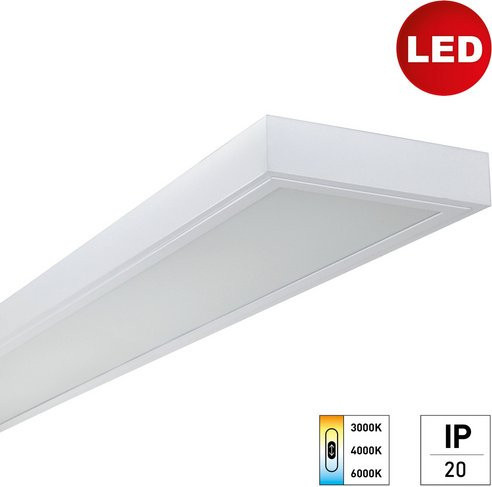 E2 PRISMA M Wand- und Deckenleuchte mit LED, 38 W, IP20, Weiss - Bild 1