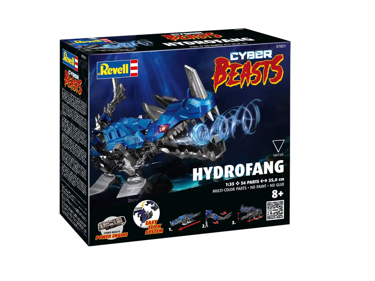 Revell CyberBeasts HydroFang, Science Fiction Bausatz, 1:35, ab 8 Jahren - Bild 3
