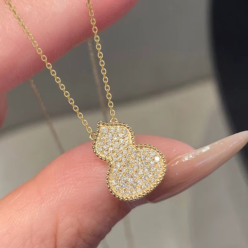 Huitan Halskette mit Anhänger, Gold, Zirkonia, Damen - Bild 2