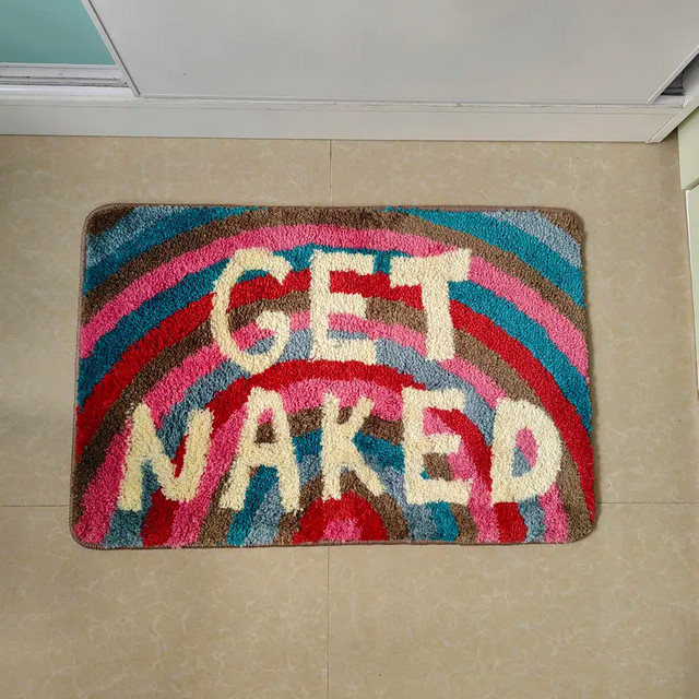 VIKAMA Get Naked Faux Cashmere Teppich, mehrfarbig, B/T: 60 x 40 cm - Bild 1