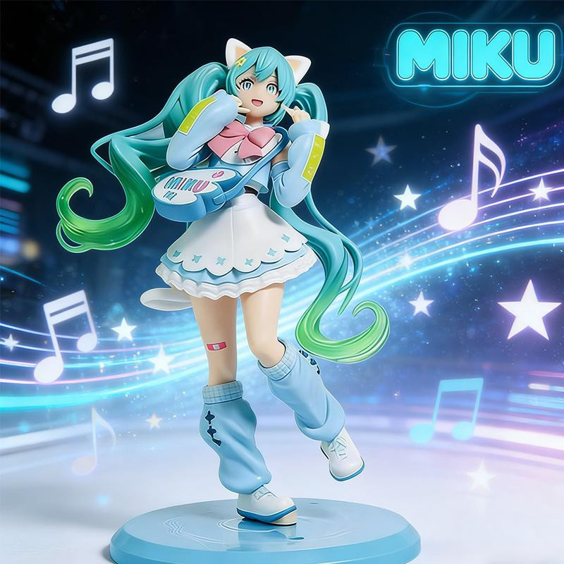 Hatsune Miku Modefigur Katze Fressen Ver., Actionfigur, ab 14 Jahren - Bild 3