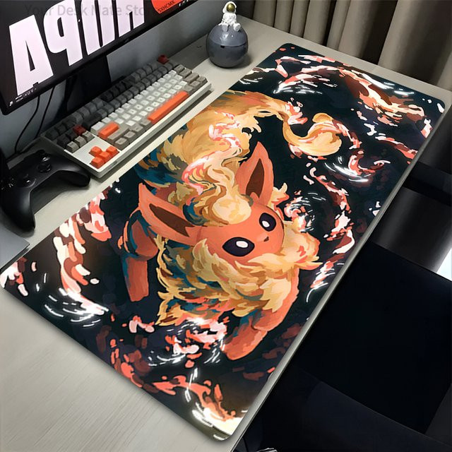 Potdemiel Gaming Mauspad Pokemon Flareon Schreibtischunterlage Multicolour - Bild 1