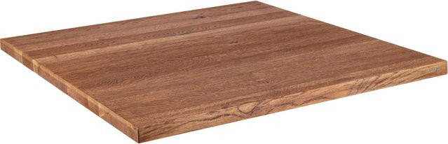 VEGA Indoor-Tischplatte Torres quadratisch in Eiche antik/braun, B/T/H: 40 x 40 x 3 cm - Bild 1