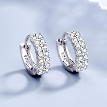 URGOOD Ohrringe 925 Silber, Zirkonia, Damen
