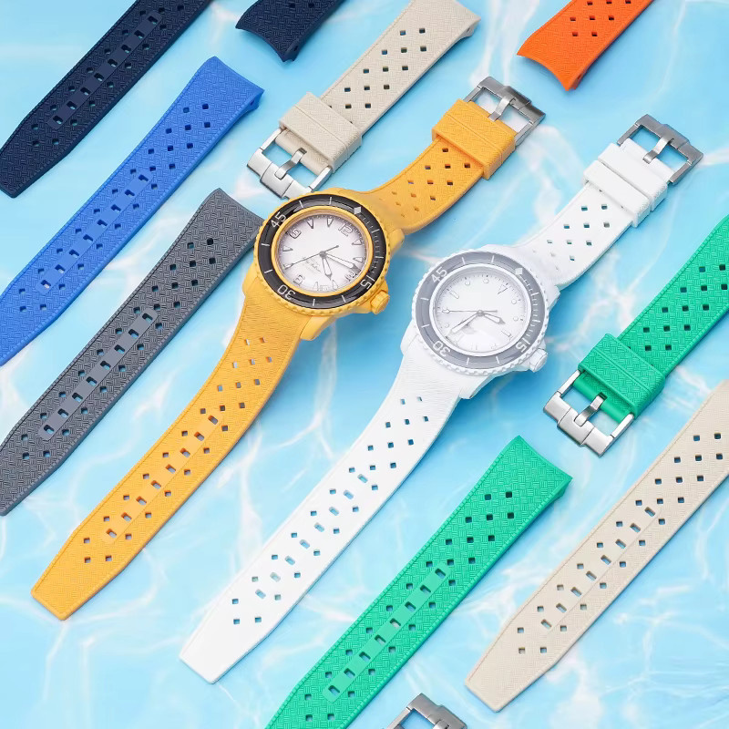 Swatch Uhrenarmband Silikon, 22mm, Weiß, Unisex - Bild 1
