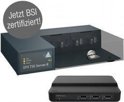 Epson EPS TSE Server 8 Fiscal Server für Deutschland in Schwarz mit 8 TSE-Ports und 1 Ethernet-Port - Bild 1