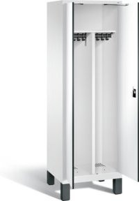 C+P Spind Evolo Schwarz-Weiss mit Front in Weiß und Korpus in Verkehrsweiß, H x B x T: 185 x 61 x 50 cm - Bild 1