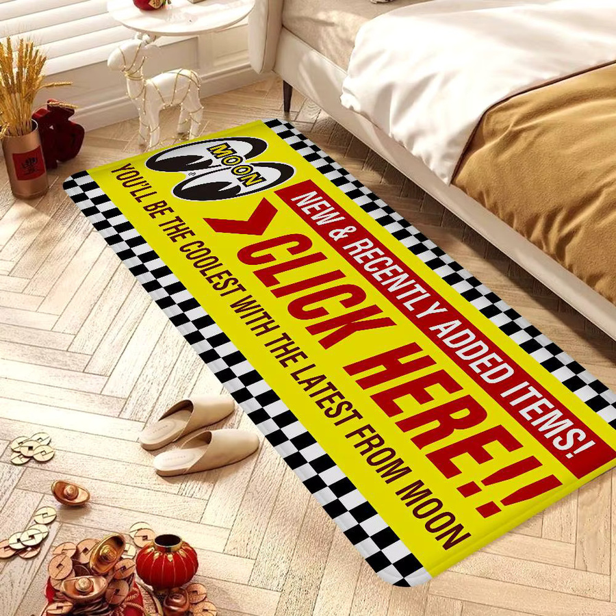 Potdemiel Rutschfester Retro Teppich mit Grafik-Design für Wohnzimmer und Küche B/T: 60 x 40 cm - Bild 2