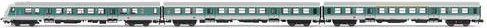 Arnold 3er-Set Nahverkehrswagen der DB-AG Spur N in Mintgrün und Weiß (HN4366 N) - Bild 1