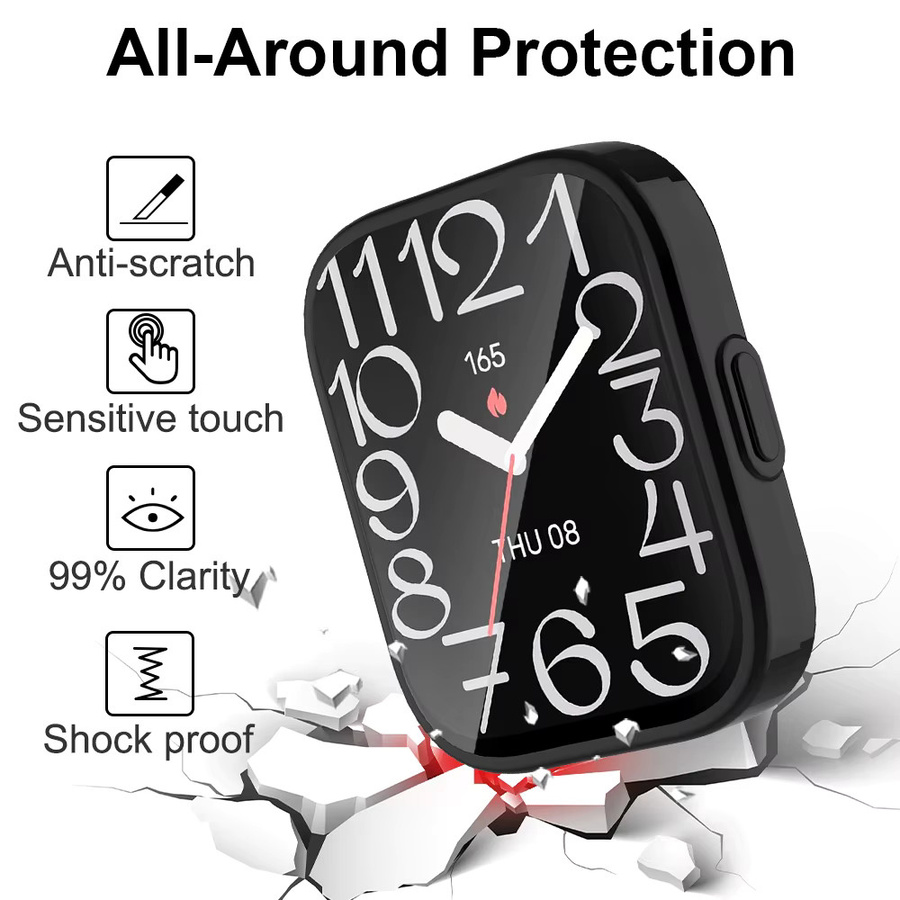 Displayschutzfolie Amazfit Bip 5 Unity, PC + Glas, blue, Unisex - Bild 2
