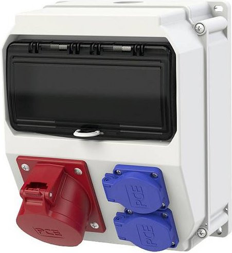 PCE CEE Stromverteiler DELTA Lofer7 9018311 400V 32A Wandmontierbar Multicolor - Bild 1