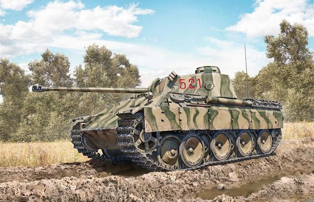 Italeri Pz.Kpfw. V Panther Ausf. D, Fahrzeug, 1:35 - Bild 1
