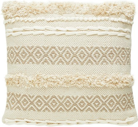 Andiamo Kissen Livia in Beige, 45 x 45 cm, aus 100% Baumwolle