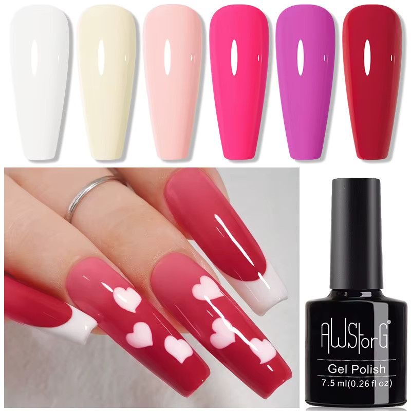 AWStorG Gel-Nagellack, leuchtendes Rosa, 7,5 ml - Bild 2