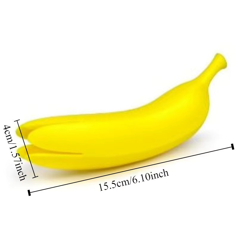 Gelbe Küchenhandschuhe in Bananenform aus Silikon als Isolierhülle und Topfgriff-Schutz gegen Verbrühungen - Bild 1