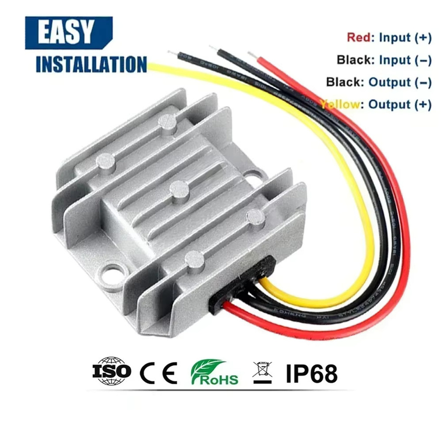Waohei DC-DC Buck Wandler Abwärtsspannungsregler 120W 5A, 30-90V auf 24V, Farbe: Silber - Bild 2