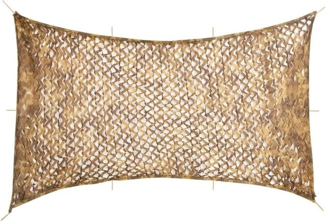 vidaXL Tarnnetz mit Aufbewahrungstasche aus Polyester in Sandfarbe, B: 600 cm, H: 414 cm - Bild 1