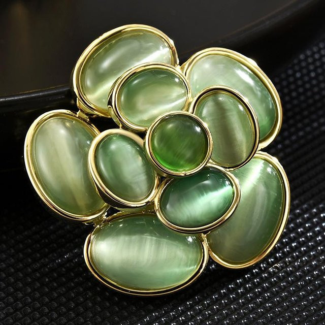 YIRAN Ring, Blume, Kristall, Perlen, Damen - Bild 1