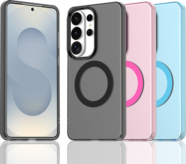 CYYWN Schutzhülle für Samsung Galaxy S26 S25 S24 S23 Ultra Plus S25FE S24FE S23FE in Candy Colors Transparent mit grüner Rückseite - Bild 1