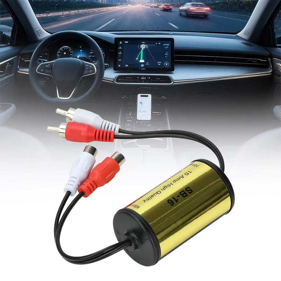 Gaqqee RCA Audio Rauschfilter Erdschleife Isolator in Gold zur Reduzierung von Hum, Buzz und statischem Rauschen für dein Stereo-System - Bild 4